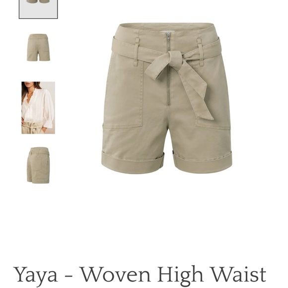 Yaya high waist shorts.  Color khaki Size 40 ( like new! ) - Picture 1 of 12